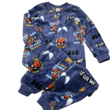 Load image into Gallery viewer, Boys Marvel, Spiderman fleece all-in-one pyjamas, GUC, size 6,  