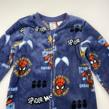 Load image into Gallery viewer, Boys Marvel, Spiderman fleece all-in-one pyjamas, GUC, size 6,  