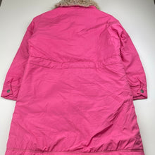 Load image into Gallery viewer, Girls Fred Bare, cotton lined jacket / coat, L: 68cm, detachable faux fur collar, GUC, size 7,  