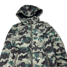 Load image into Gallery viewer, Boys Shock Resistant, khaki camo print jacket / coat, small mark lower front, FUC, size 8,  