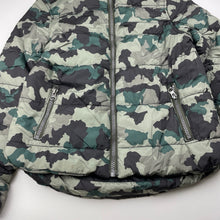 Load image into Gallery viewer, Boys Shock Resistant, khaki camo print jacket / coat, small mark lower front, FUC, size 8,  