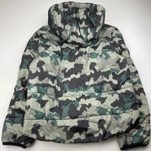 Load image into Gallery viewer, Boys Shock Resistant, khaki camo print jacket / coat, small mark lower front, FUC, size 8,  