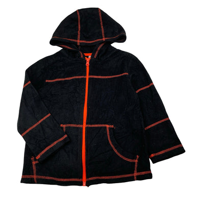 Boys H&T, black fleece zip hoodie sweater, GUC, size 4,  