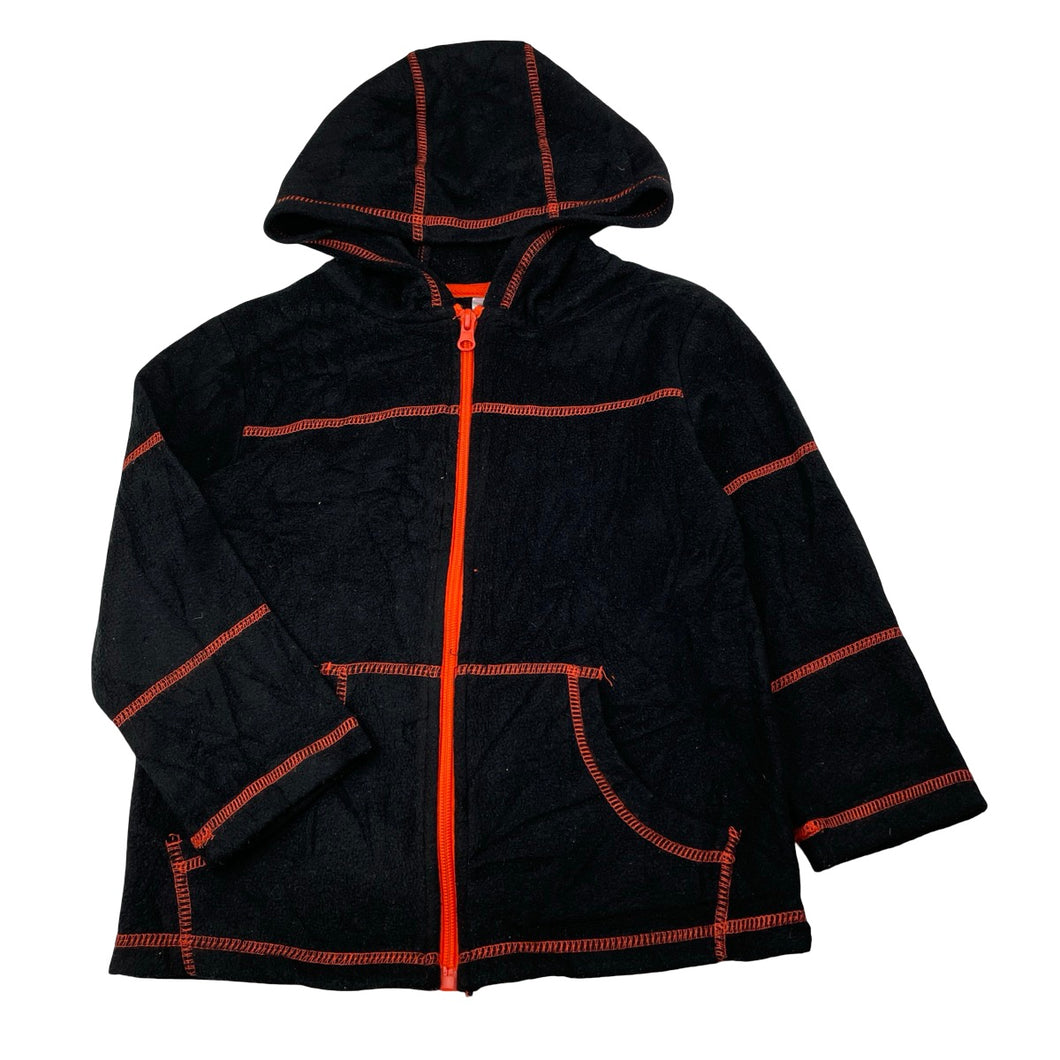 Boys H&T, black fleece zip hoodie sweater, GUC, size 4,  