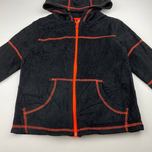 Boys H&T, black fleece zip hoodie sweater, GUC, size 4,  