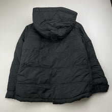 Load image into Gallery viewer, Boys Cotton On, black hooded puffer jacket / coat, EUC, size 7,  