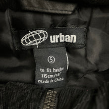 Load image into Gallery viewer, Boys Urban, black coated cotton jacket, small marks on front, FUC, size 5,  