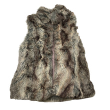 Load image into Gallery viewer, Girls Target, lined faux fur vest, single button fasten, GUC, size 7,  