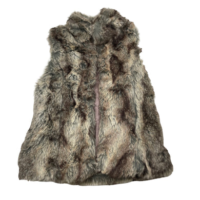Girls Target, lined faux fur vest, single button fasten, GUC, size 7,  