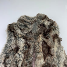 Load image into Gallery viewer, Girls Target, lined faux fur vest, single button fasten, GUC, size 7,  