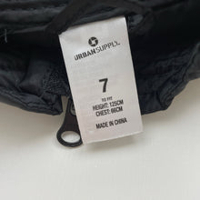Load image into Gallery viewer, Boys Urban Supply, black puffer vest / sleeveless jacket, EUC, size 7,  