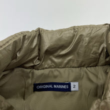 Load image into Gallery viewer, Unisex ORIGINAL MARINES, khaki puffer vest / sleeveless jacket, EUC, size 2,  