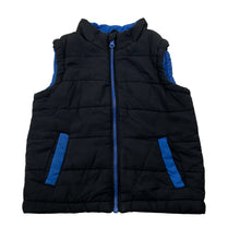 Load image into Gallery viewer, Boys H&amp;T, black puffer vest / sleeveless jacket, GUC, size 4,  