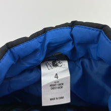 Load image into Gallery viewer, Boys H&amp;T, black puffer vest / sleeveless jacket, GUC, size 4,  