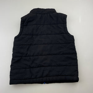 Boys H&T, black puffer vest / sleeveless jacket, GUC, size 4,  
