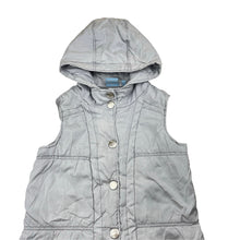 Load image into Gallery viewer, Girls Tilii, grey/silver lightweight hooded vest, FUC, size 10,  