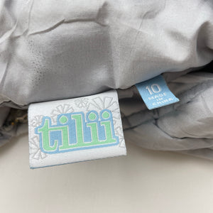 Girls Tilii, grey/silver lightweight hooded vest, FUC, size 10,  