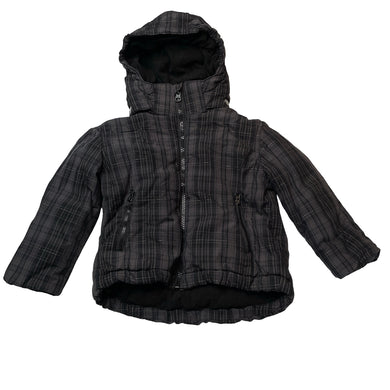 Boys Lily & Dan, fleece lined wadded jacket / coat, EUC, size 1,  