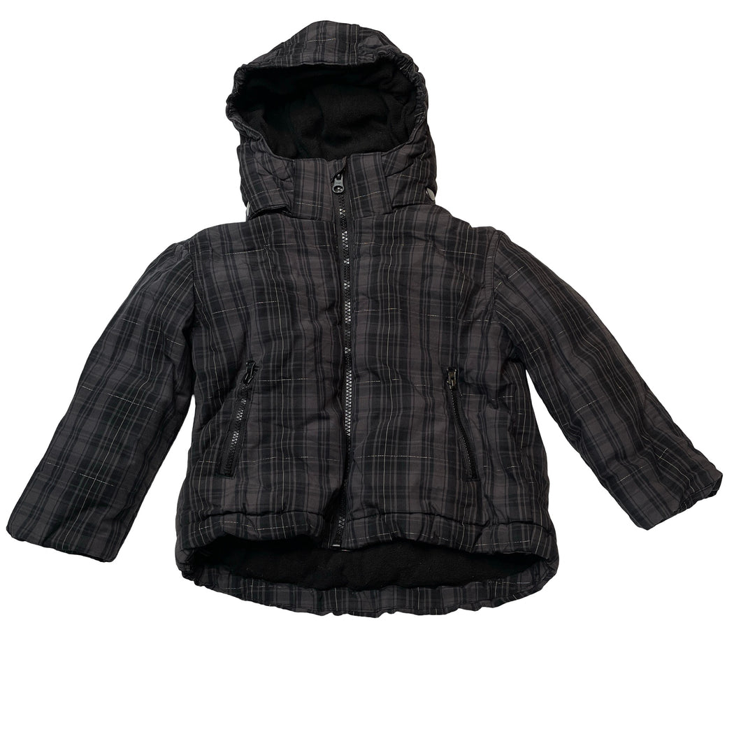 Boys Lily & Dan, fleece lined wadded jacket / coat, EUC, size 1,  