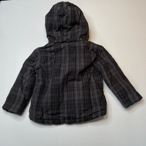 Boys Lily & Dan, fleece lined wadded jacket / coat, EUC, size 1,  