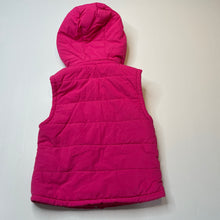 Load image into Gallery viewer, Girls Lily &amp; Dan, pink vest / sleeveless jacket, detachable hood, GUC, size 5,  