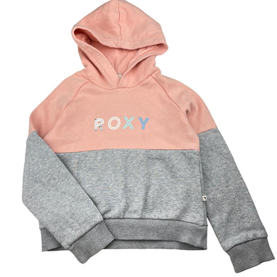 Girls Roxy, organic cotton blend fleece lined hoodie sweater, GUC, size 8,  