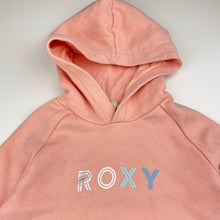 Load image into Gallery viewer, Girls Roxy, organic cotton blend fleece lined hoodie sweater, GUC, size 8,  