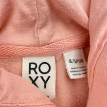 Load image into Gallery viewer, Girls Roxy, organic cotton blend fleece lined hoodie sweater, GUC, size 8,  