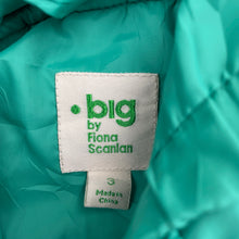 Load image into Gallery viewer, Girls Big by Fiona Scanlan, green hooded puffer vest / jacket, GUC, size 3,  