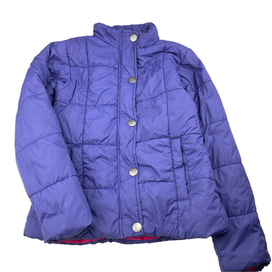 Girls Pumpkin Patch, purple puffer jacket / coat, FUC, size 9,  