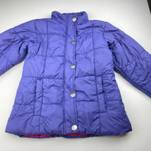 Load image into Gallery viewer, Girls Pumpkin Patch, purple puffer jacket / coat, FUC, size 9,  