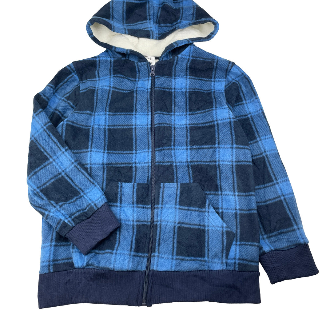 Boys Urban Supply, fleece zip hoodie sweater, EUC, size 10,  