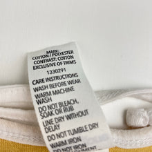 Load image into Gallery viewer, Girls Wave Zone, mustard terry summer playsuit, EUC, size 6,  
