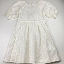 Load image into Gallery viewer, Girls Target, lined broderie cotton dress, EUC, size 7, L: 68cm