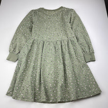 Load image into Gallery viewer, Girls Target, floral stretchy long sleeve dress, GUC, size 6, L: 60cm