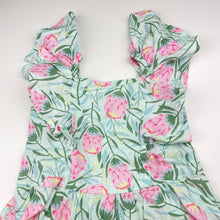 Load image into Gallery viewer, Girls Milkshake, floral linen / cotton summer playsuit, EUC, size 5,  