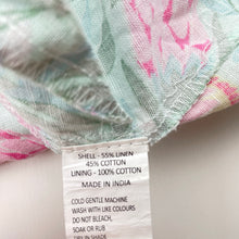 Load image into Gallery viewer, Girls Milkshake, floral linen / cotton summer playsuit, EUC, size 5,  
