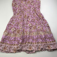 Load image into Gallery viewer, Girls KID, floral viscose summer dress, GUC, size 10, L: 71cm