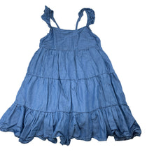 Load image into Gallery viewer, Girls Lily &amp; Dan, blue lyocell summer dress, EUC, size 6, L: 61cm