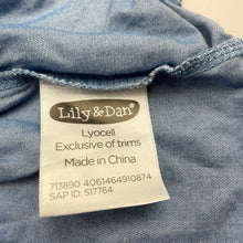 Load image into Gallery viewer, Girls Lily &amp; Dan, blue lyocell summer dress, EUC, size 6, L: 61cm