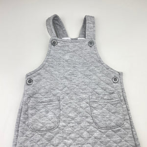 Unisex Baby Berry, soft feel quilted overalls, EUC, size 1,  