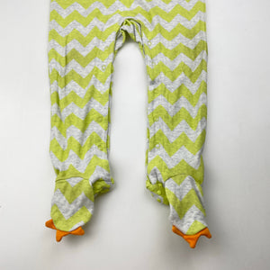 Boys Anko, cotton coverall / romper, dinosaur, EUC, size 1,  