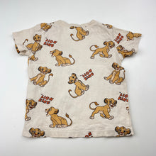 Load image into Gallery viewer, Unisex H&amp;M, Disney Lion King Simba cotton tee / top, FUC, size 1,  