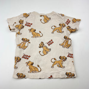 Unisex H&M, Disney Lion King Simba cotton tee / top, FUC, size 1,  