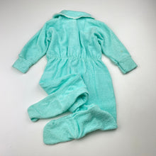 Load image into Gallery viewer, Unisex Bonds, vintage terry wondersuit romper, mark back right sleeve, FUC, size 1,  
