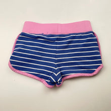Load image into Gallery viewer, Girls Target, striped stretchy shorts, elasticated, GUC, size 2,  