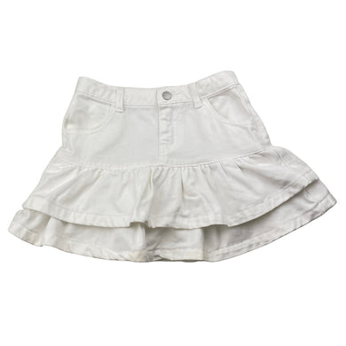 Girls Seed, white denim skirt, adjustable, L: 29cm, FUC, size 7,  