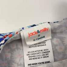 Load image into Gallery viewer, Girls Jack &amp; Milly, floral organic cotton blend romper, FUC, size 0,  