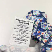 Load image into Gallery viewer, Girls Jack &amp; Milly, floral organic cotton blend romper, FUC, size 0,  