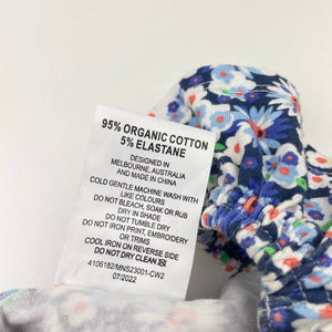 Girls Jack & Milly, floral organic cotton blend romper, FUC, size 0,  
